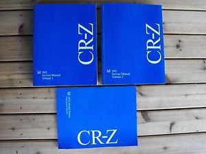 2011  honda cr-z crz workshop service shop repair manual set