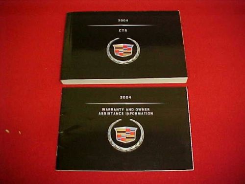 2004 original cadillac cts owners manual service guide kit book 04 glovebox oem