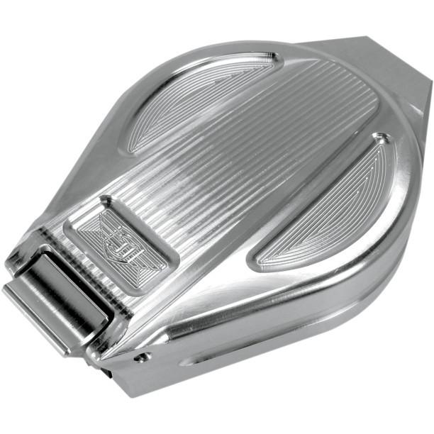 Joker machine clear smooth flip-up vented gas cap for 1996-2013 harley sportster
