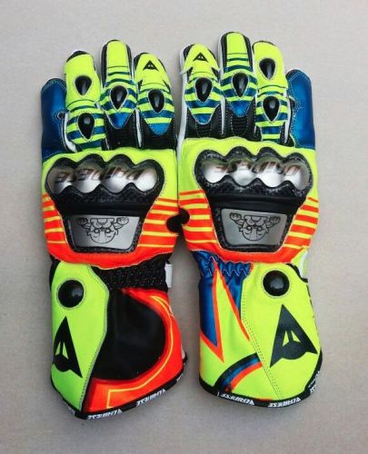 Dainese valentino rossi vr 46 motorbike racing leather gloves free shipping usa