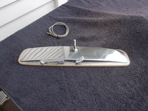1969-1972 restored original 12&#034; chevy/gm (map-light) d/n interior mirror!