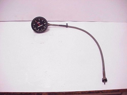 Vintage jones 9000 rpm cable drive tachometer with tell tale &amp; 24&#034; cable rare