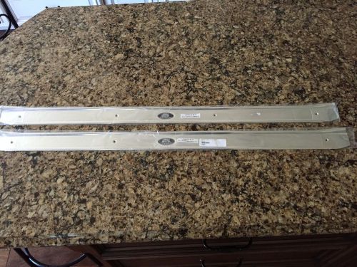 1968-72 gm a body factory riveted carpet door sill plates fisher - *see note*