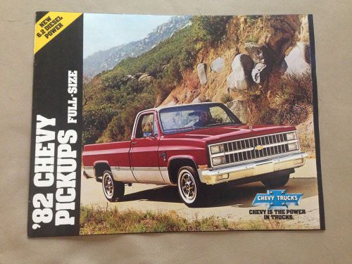 1982 chevrolet full size pickups including new diesel dealer sales brochure