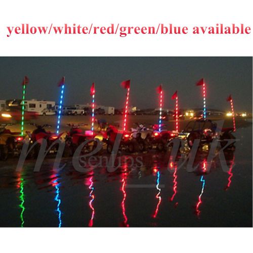 5/6 feet led lighted whips beach sand moto atv utv offroad sand rail 11 colors