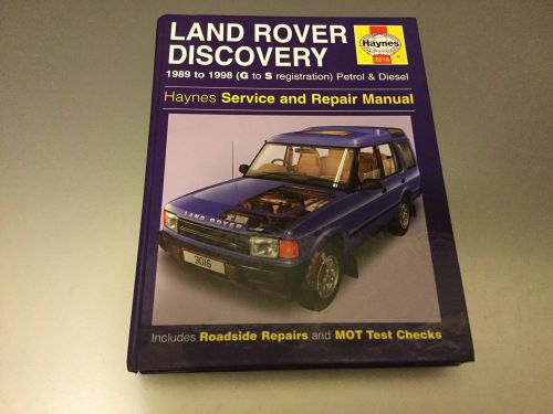 Land rover discovery 1989-1998 g to s gas &amp; diesel haynes service repair manual