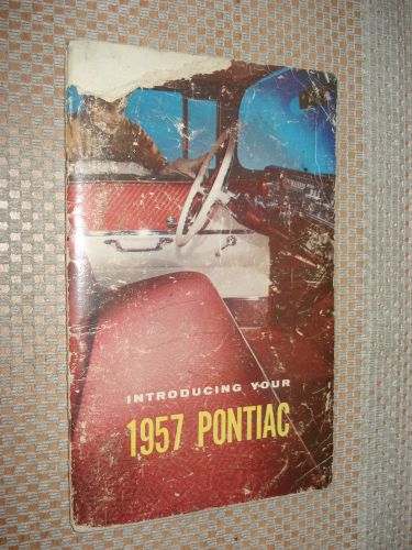 1957 pontiac owners manual original glove box book rare