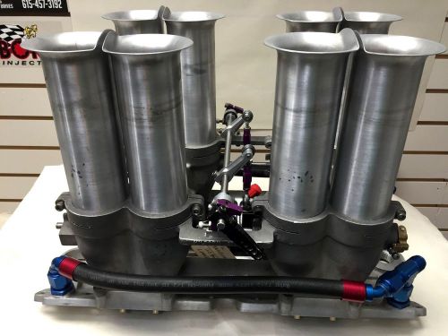 Hilborn reconditioned  sb chevy  manifold, 2-7/16" w restrictors  alky nozzles-