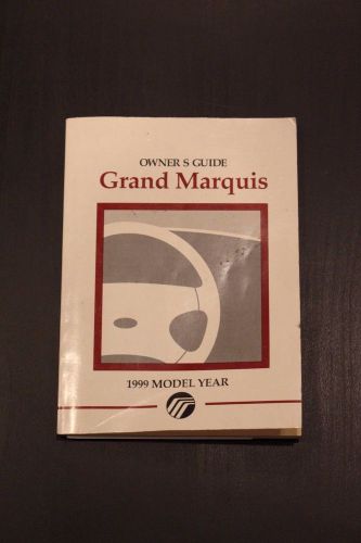 1999 mercury grand marquis owner&#039;s guide manual