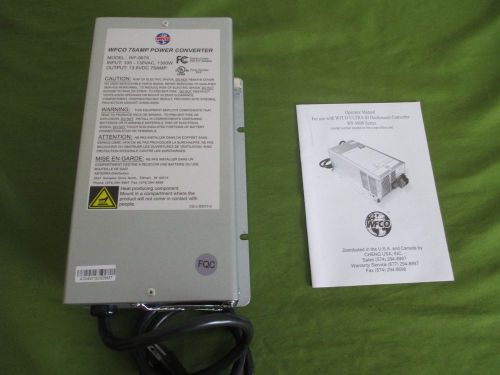 Wfco 9875 deck mount 75 amp power converter