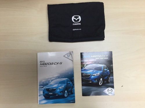 Mazda cx-5 2013 owners manual set and case/ free shipping