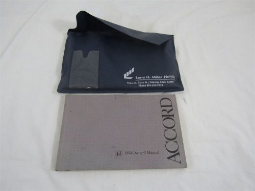 1994 honda accord original owner's manual
