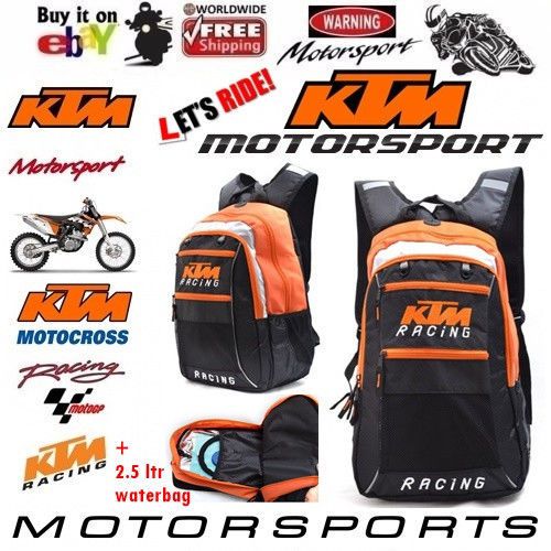 Ktm backpack,ktm travel bag,motorcycle riding bag,motorcycle backpack,enduro bag