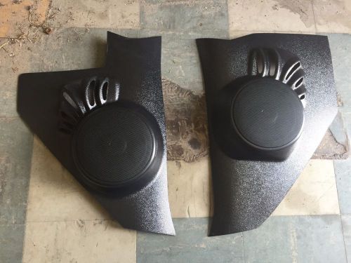 New custom autosound 1955 1956 chevy kick panels with 100 watt speakers