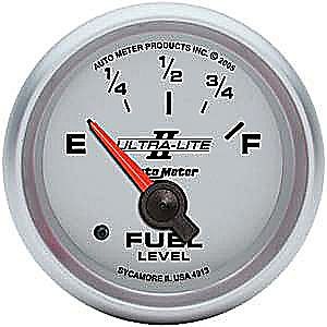 Auto meter 4913 ultra-lite ii fuel level gauge 2-1/16&#034; short sweep electrical