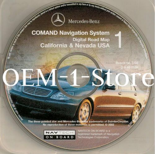 2000 01 mercedes e320 e430 e55 amg navigation digital road map disc cd 1 ca nv