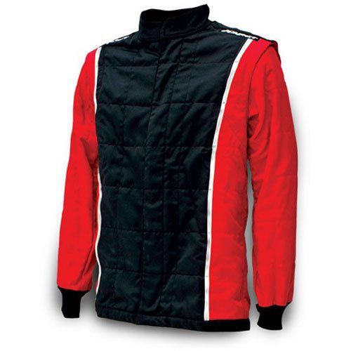 Impact racing 22515607 racer jacket sfi 3.2a/5 rated red &amp; black x-large