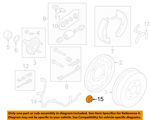Ford oem abs anti-lock brakes-front sensor ring al8z2c182a