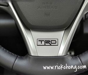 All toyota corolla camry gt86 trd steering wheel aluminum badge emblem 29mmx9mm