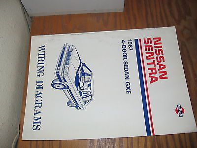 1987 nissan sentra factory service manual wiring diag