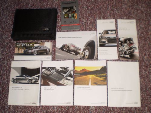 2015 audi a7 s7 sportback complete car owners manual books nav guide case all
