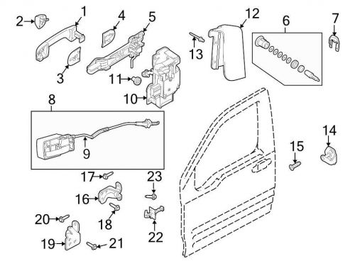 Ford oem door latch assembly 9t1z6121812b image 10