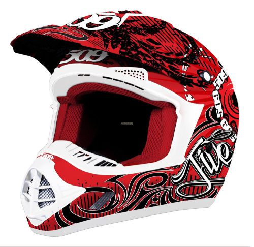 509 altitude helmet - evolution helmet - snocross red