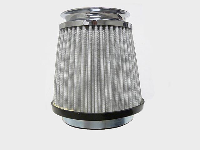Forza/obx ffp02 premium chrome air filter 4.5" id universal 