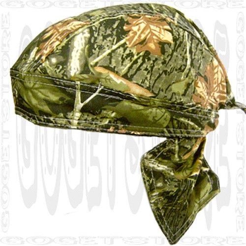 Camo hunters do sweat bandana skull cap doo rag head look biker du hats