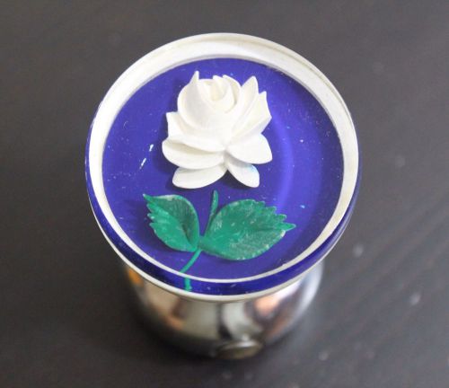 Vintage rose spinner suicide steering wheel knob accessory ford chevy mercury