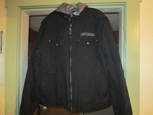 Harley davidson 3 in 1 jacket xl willie g hood