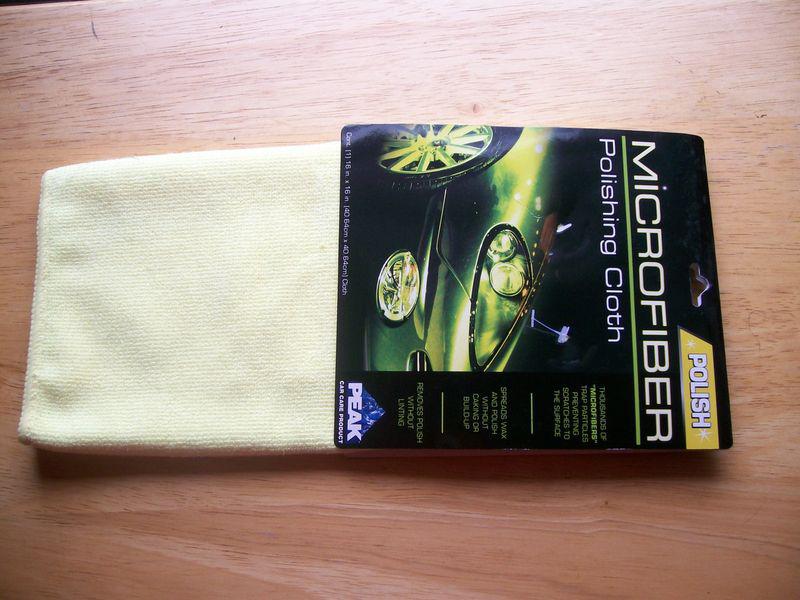 "peak" microfiber polishing cloth *16" x 16"  brand new item