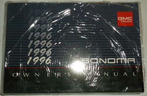 New nos 1996 gmc sonoma owners manual