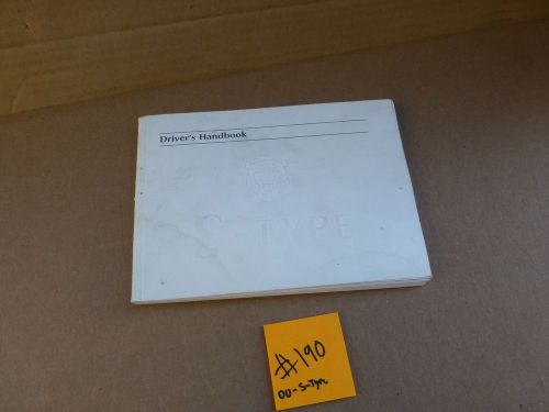 2000 jaguar s-type owners manual  #190