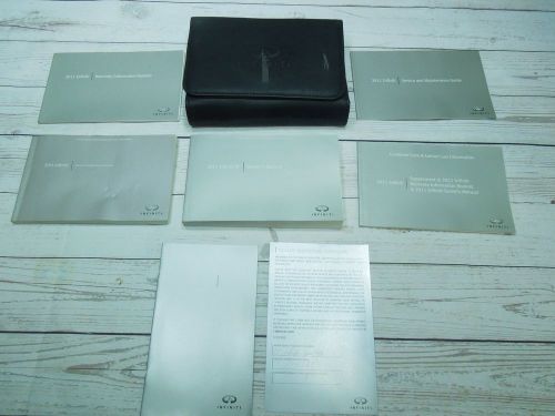 2011 infinity m owners manual set with case and nav