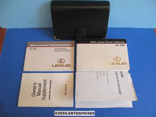 2004 lexus rx 330 rx330 2wd 4wd suv owners manuals drivers books set # 81616