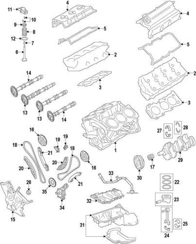 Genuine 2014-2016 mopar rocker arms 68147405aa