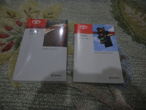 2016 toyota rav4 owners manual set + free shipping