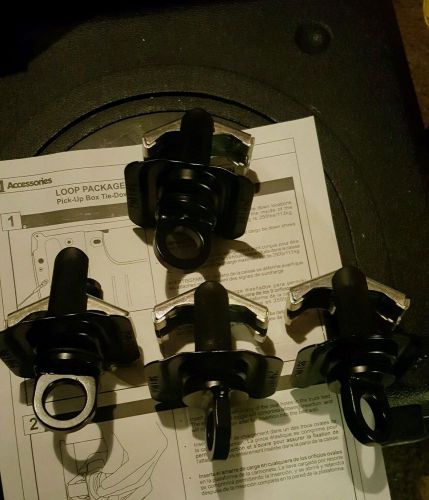 2014 - 2016 gm sierra and silverado bed mounted tie down rings oem new