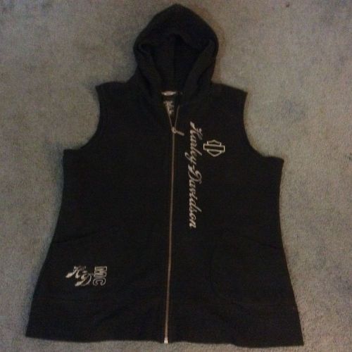 Harley davidson sleeveless hoodie xl