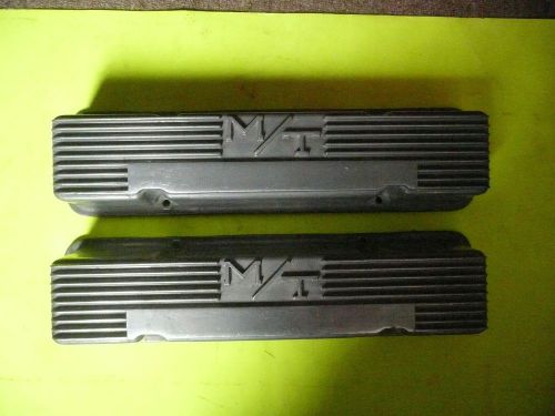 Rare vintage sbc mickey thompson m/t staggered valve covers