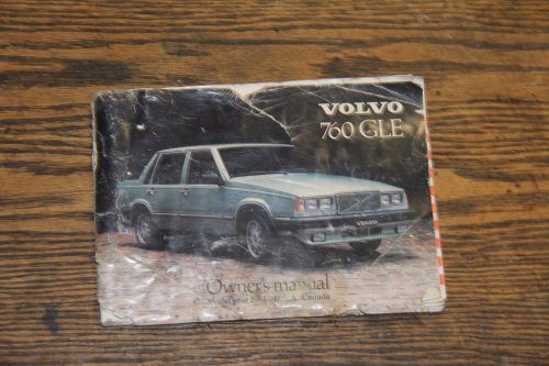 1984 volvo 760 gle original factory owners manual operators book