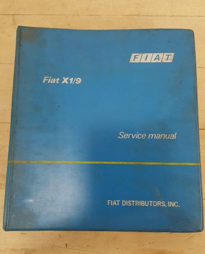 Fiat x1/9 1974 factory service  manual
