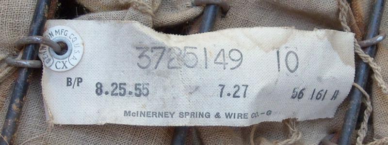 Very nice used seat cushion set, L/H pair w/original tags for 1956-1960 Corvette, US $399.99, image 4