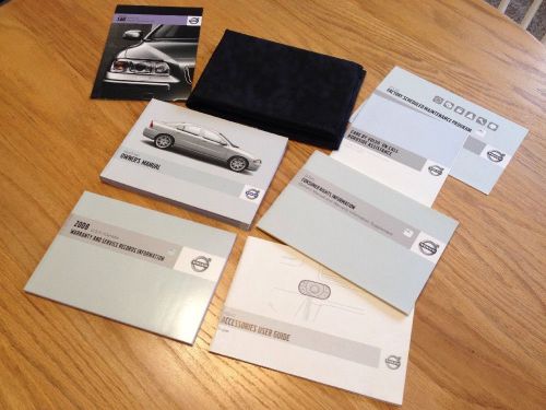 2008 volvo s60 owner&#039;s manual with case