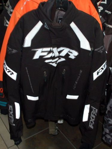 Fxr mens lrg black adrenaline snowmobile jacket winter gear 15111.10013