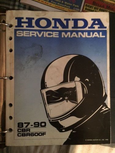 Honda service manual 87-90 cbr cbr600f