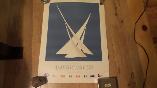 Posters america&#039;s cup newport ri  1983 by r. hitton brown