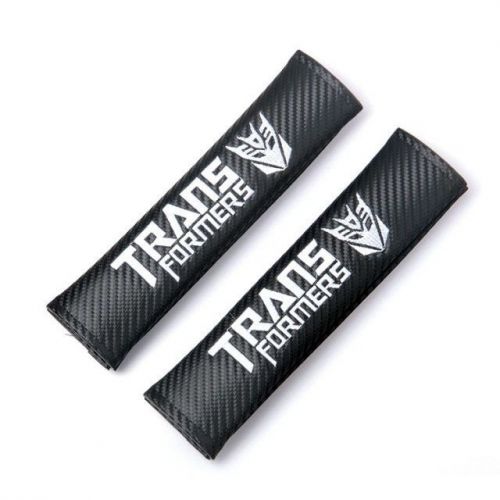 Transformers formers seat belt cover shoulder pads carbon black x 2 pieces