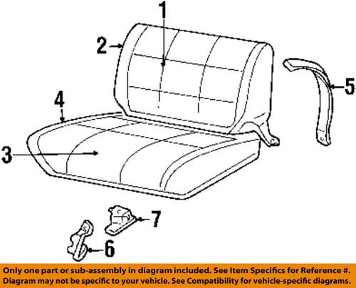 Jeep oem 55217131ac rear seat-bracket